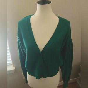 NWT Intermix V-neck Button Down Sweater M